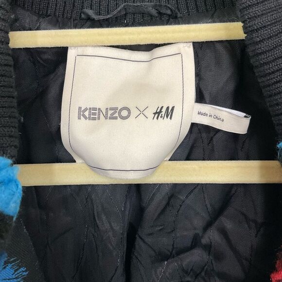 Kenzo X H&M Bloggers Favorite! Jungle Embroidered Teddy Bomber Jacket Coat 4 - Picture 10 of 15
